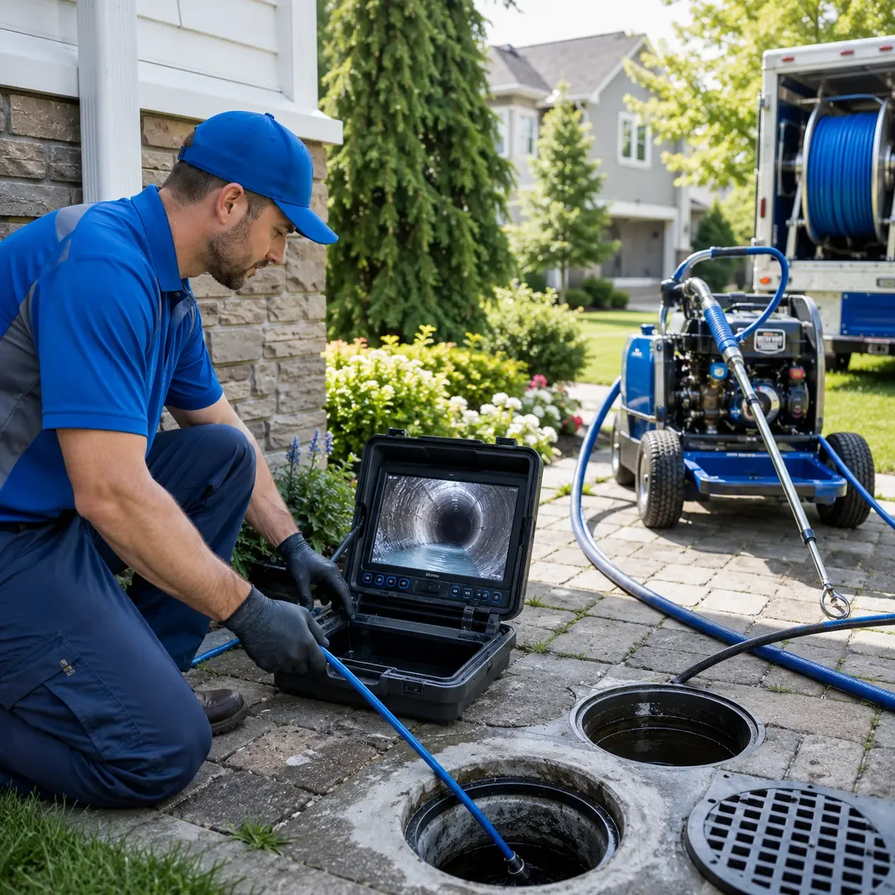 Outdoor drain cleaning professionals serving Cochrane, WI